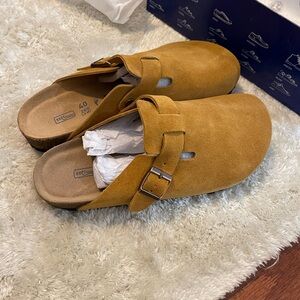 Birkenstock Boston Clogs Dark Mink